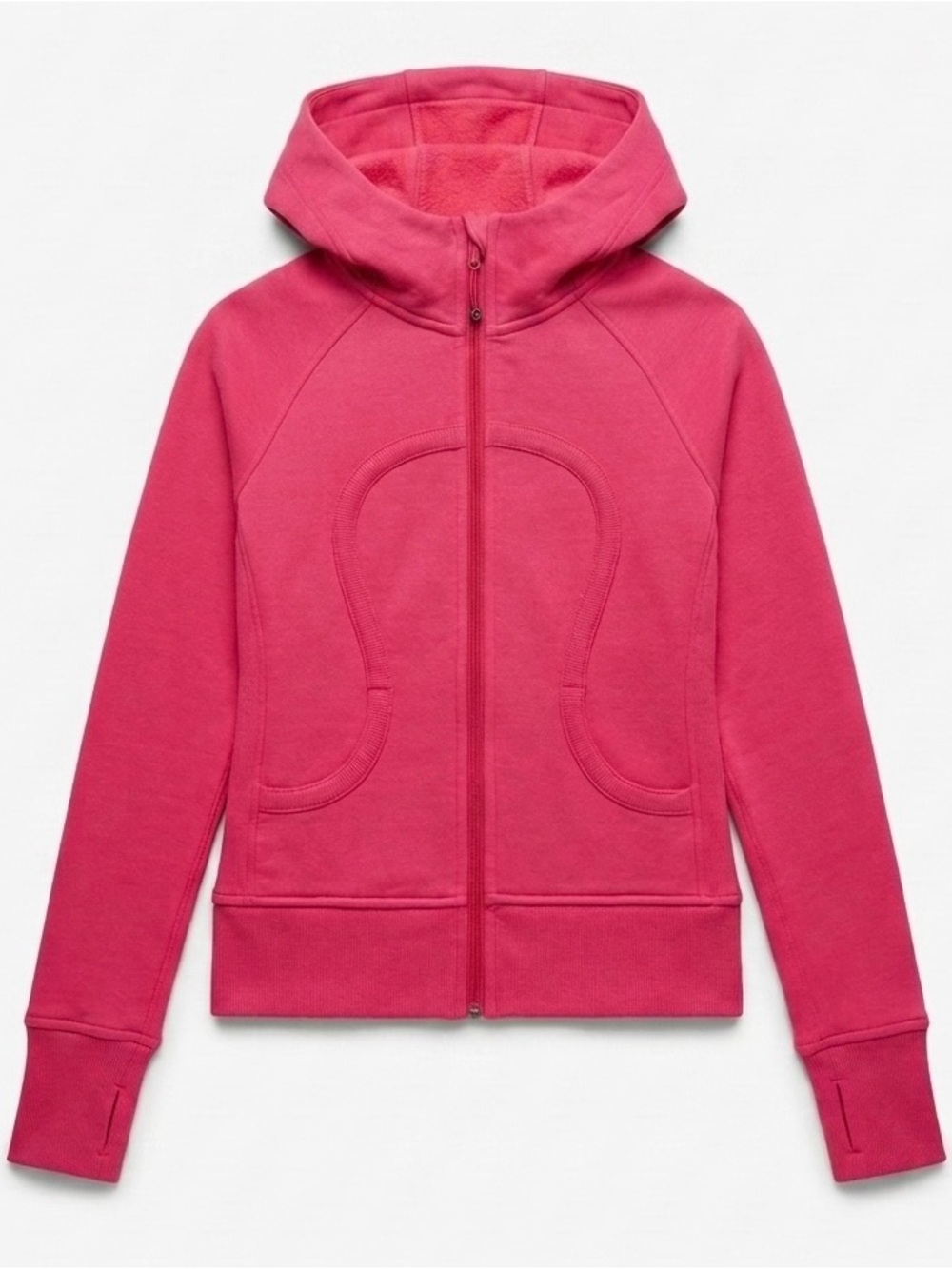 lululemon athletica Pink Full-Zip Hooded Scuba Jacket